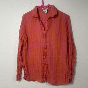 Nicole Miller New York Blouse For Women Size S 100%‎ Linen (123)